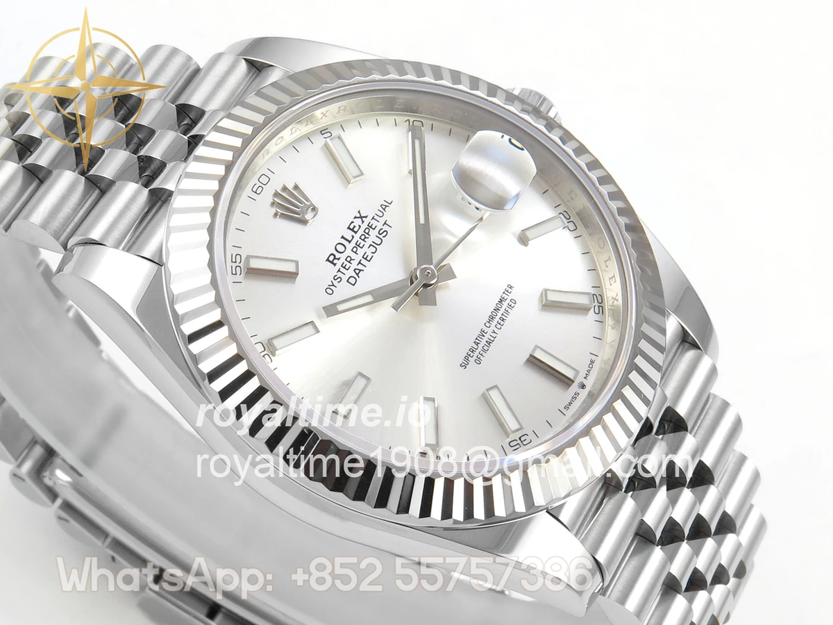 Rolex DateJust 41 126334 SCF 904L Steel Silver Stick Dial on Jubilee Bracelet A3235 - Image 6