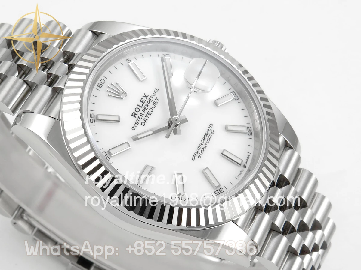 Rolex DateJust 41 126334 SCF 904L Steel White Stick Dial on Jubilee Bracelet A3235 - Image 6