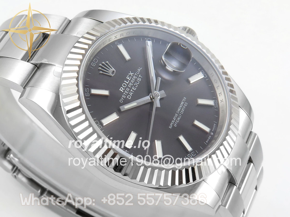 Rolex DateJust 41mm 126334 ARF Gray Stick Dial on Oyster Bracelet DD3235 - Image 6