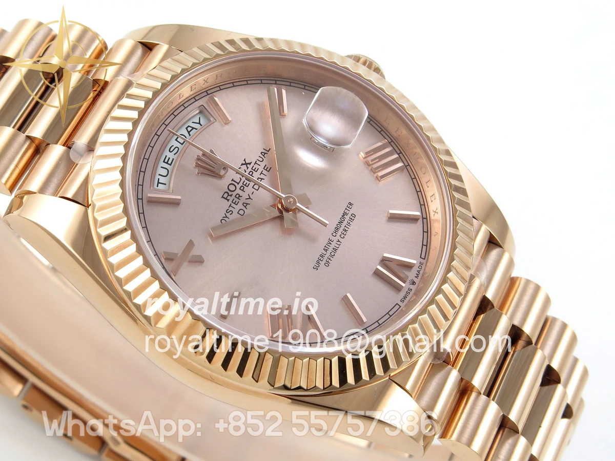 Rolex DayDate 40 228235 ARF RG Roman Dial on President Bracelet VR3255 - Image 6