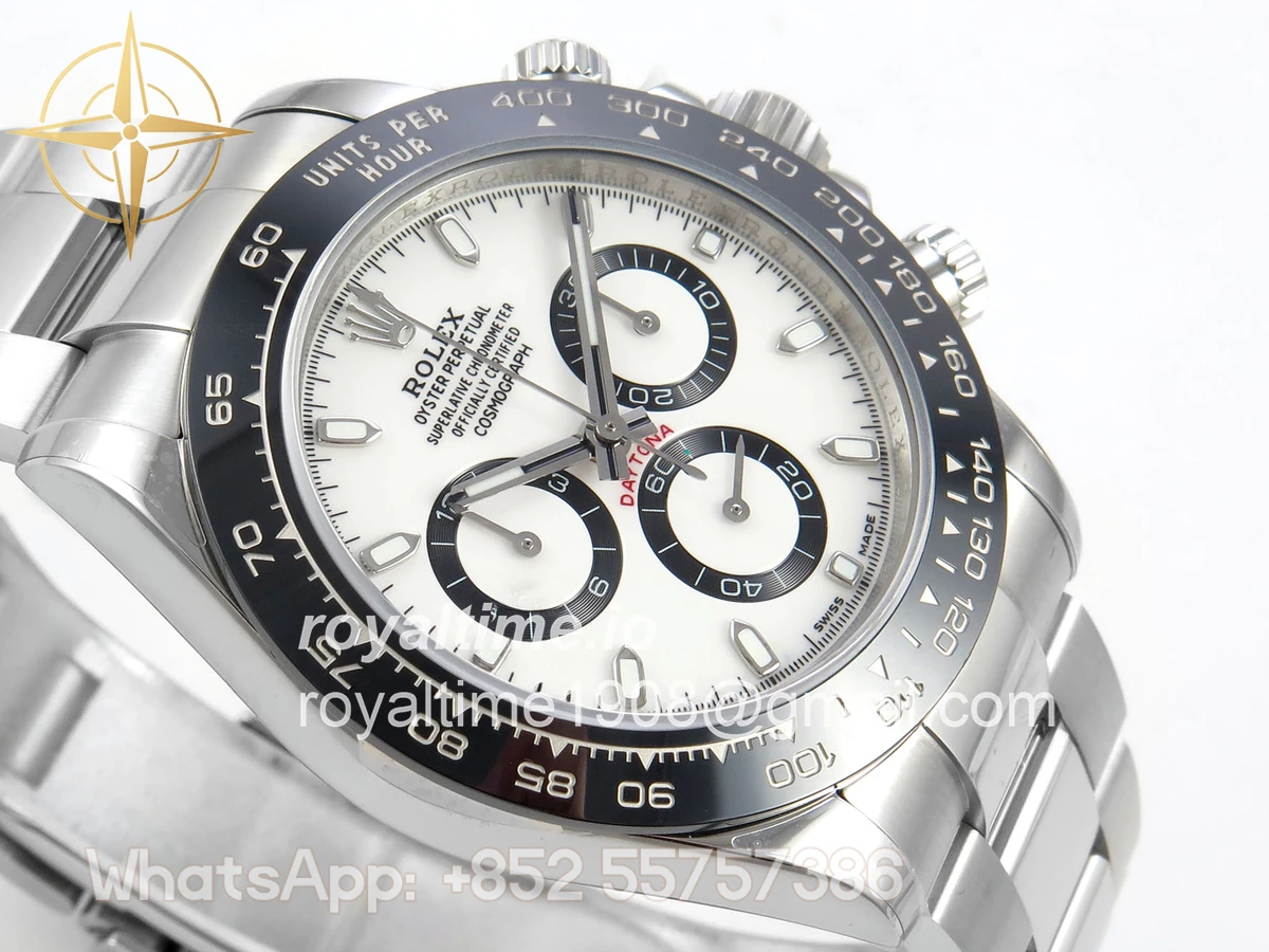 Rolex Daytona 116500 UFO White Dial on Bracelet UF4130 (Free Sprung) - Image 6