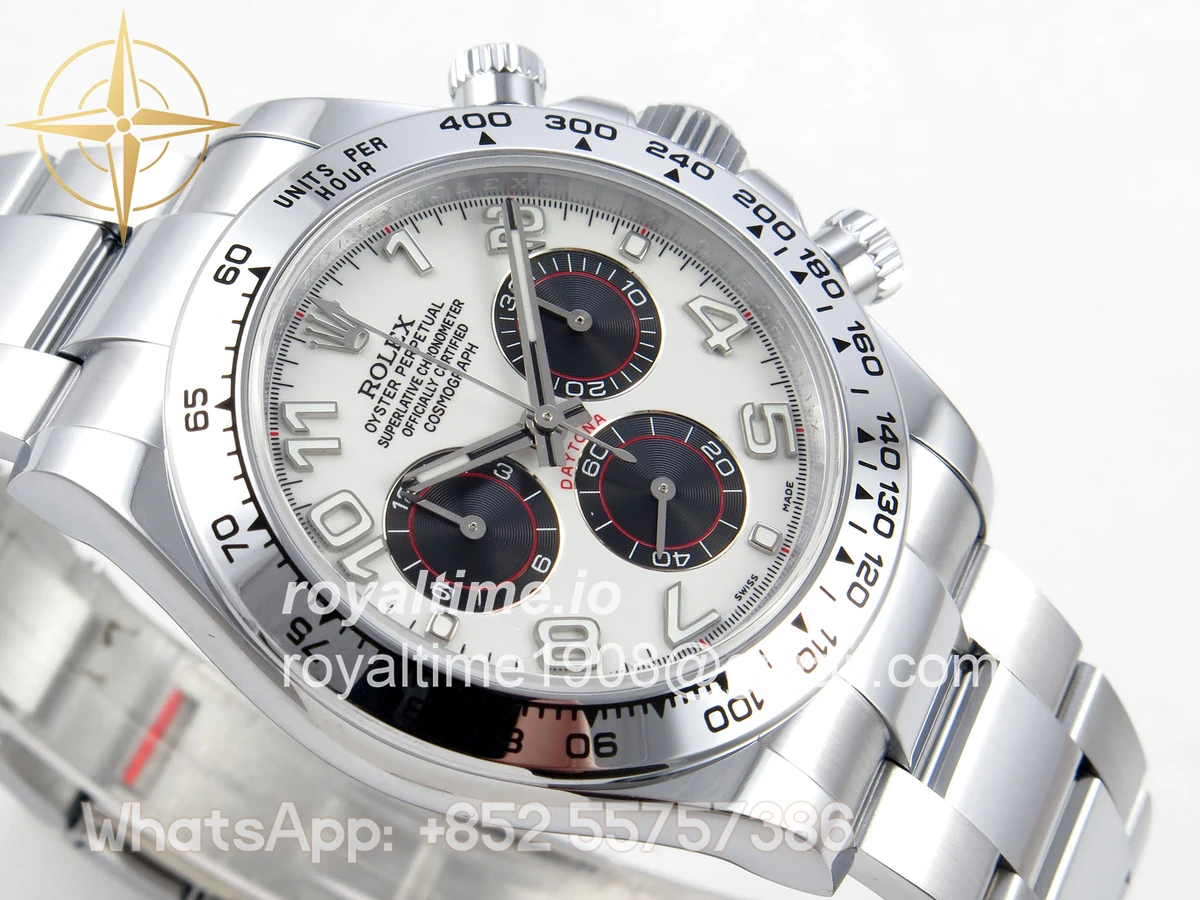 Rolex Daytona 116509 QF White/Black Numeral Dial on SS Bracelet SA4130 V2 Weighted 182g - Image 6