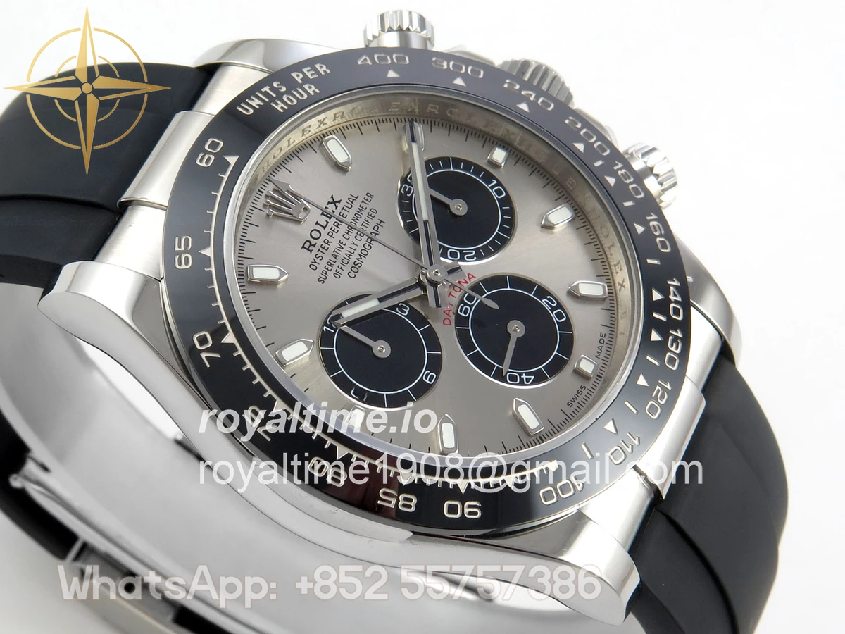 Rolex Daytona 116519 UFO Gray Dial on Oysterflex Strap UF4130 (Free Sprung) - Image 6