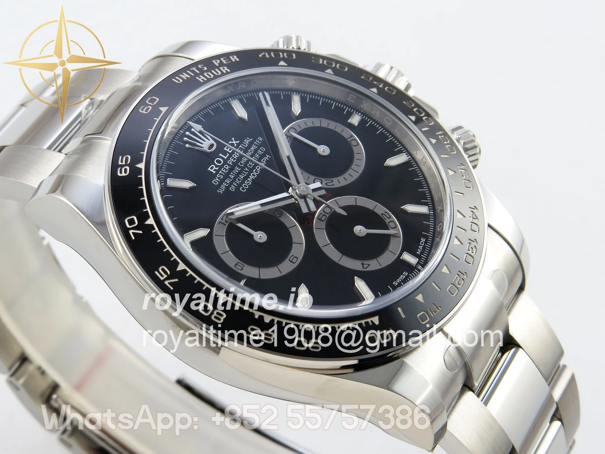 Rolex Daytona 126500 ARF 904L Black Dial on Oyster Bracelet DD4131 - Image 6