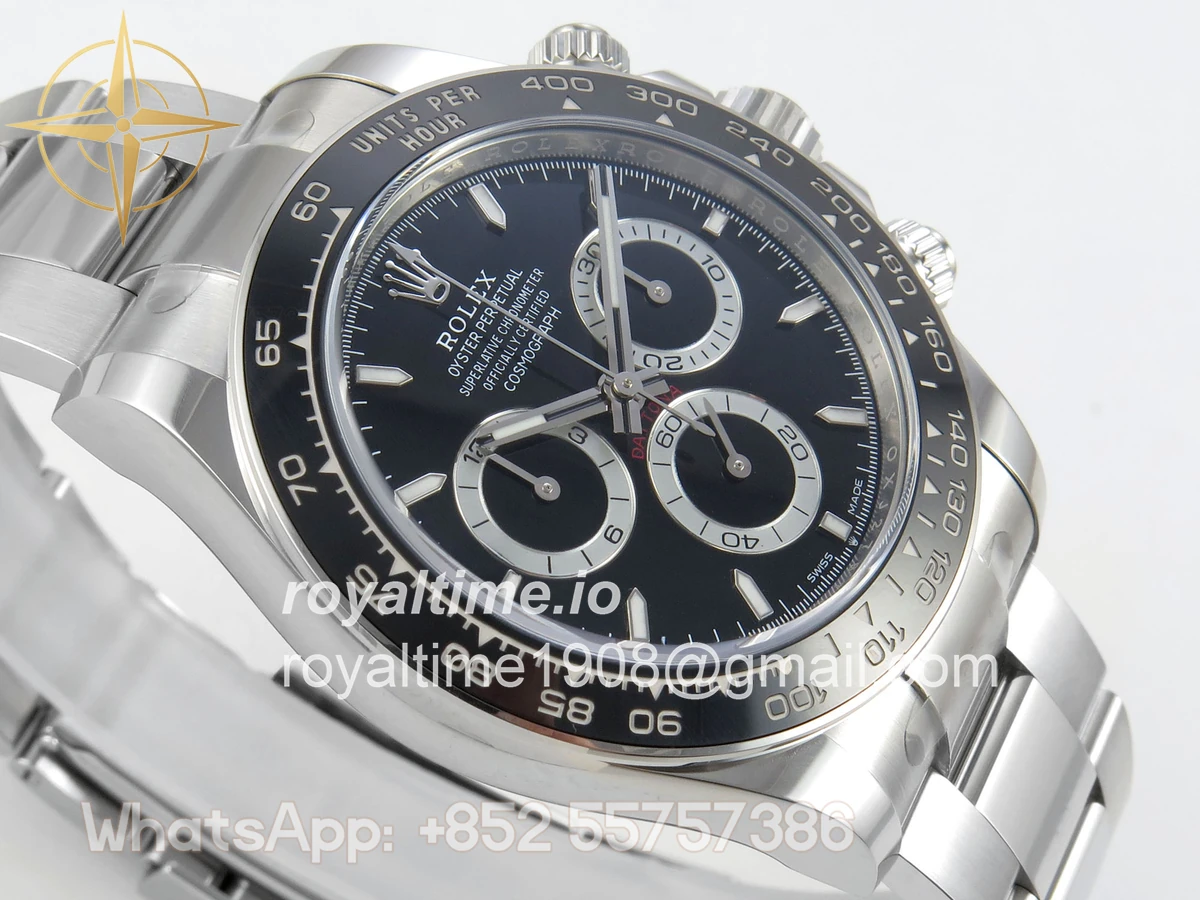 Rolex Daytona 126500 SS Clean Plus Black Dial on Oyster Bracelet DD4131 - Image 6
