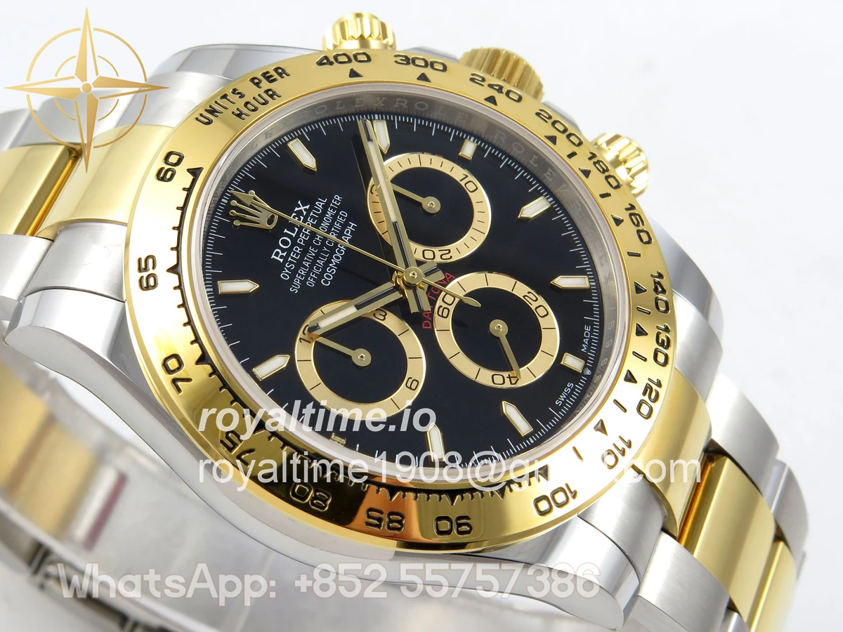 Rolex Daytona 126503 SS/YG UFO Black Dial on SS/YG Bracelet UF4131 (Free Sprung) - Image 6