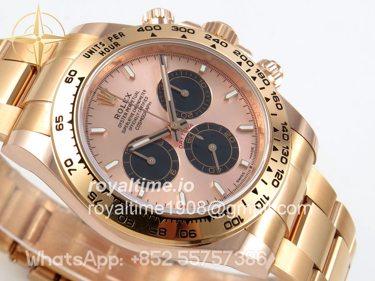 Rolex Daytona 126505 BTF RG/Black Dial on RG Braclet DD4131 (Weighted) 220g - Image 6