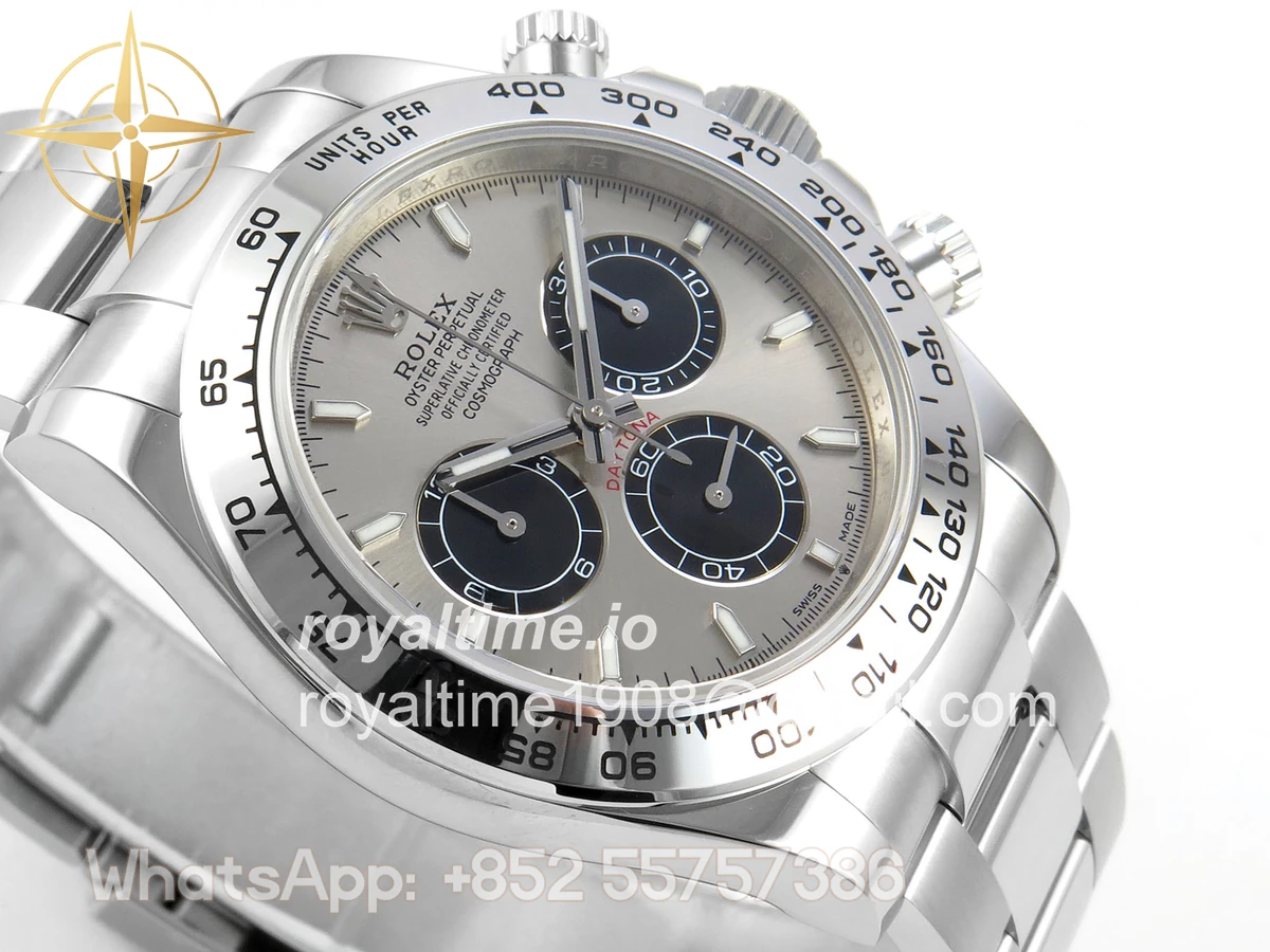 Rolex Daytona 126509 904L SS UFO Silver Dial Black Subdial On 904L SS Bracelet UF4131 (Free Sprung) - Image 6