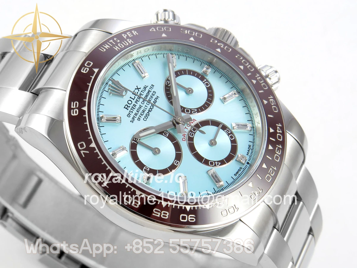 Rolex Daytona 126506 UFO Ice Blue Crystal Dial on Bracelet UF4131 (Free Sprung) - Image 6