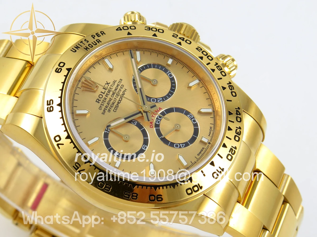 Rolex Daytona 126508 BTF YG Dial on YG Braclet DD4131 (Weighted) 220g - Image 6