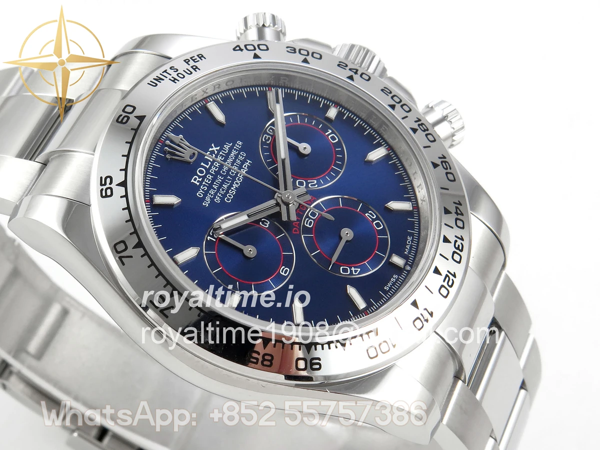 Rolex Daytona 126509 904L SS UFO Blue Dial Stick Marker On 904L SS Bracelet UF4131 (Free Sprung) - Image 6