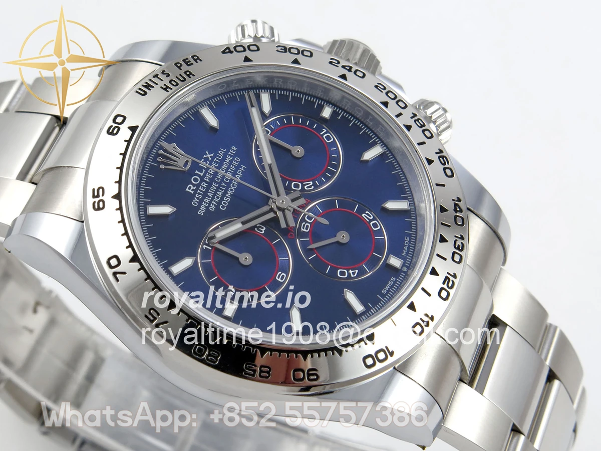 Rolex Daytona 126509 BTF Blue Dial on SS Braclet DD4131 (Weighted) 220g - Image 6