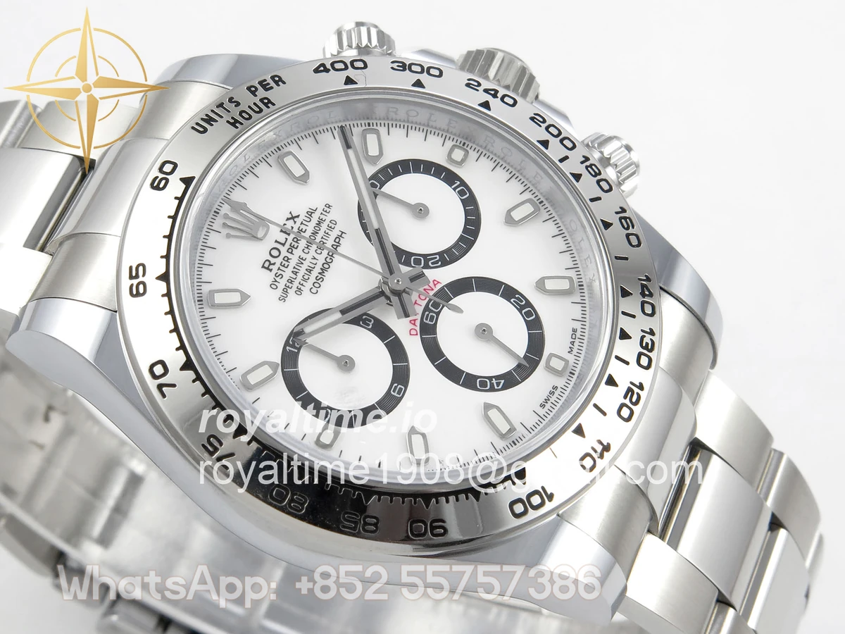 Rolex Daytona 126509 BTF White Dial on SS Braclet DD4131 (Weighted) 220g - Image 6