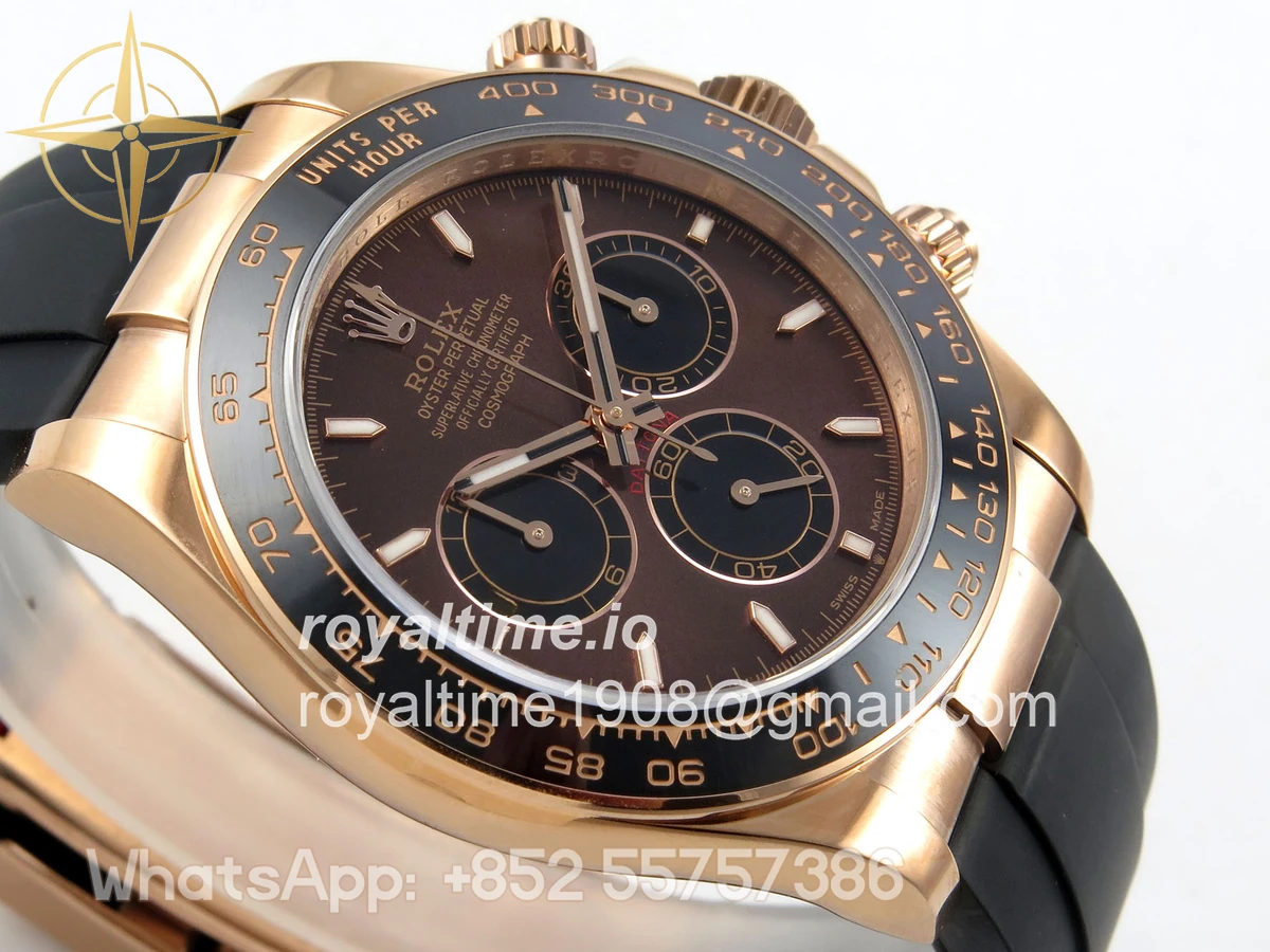 Rolex Daytona 126515 QF Brown Dial on Oysterflex Strap JH4131 V18 (Free Sprung) Weighted 157g - Image 6