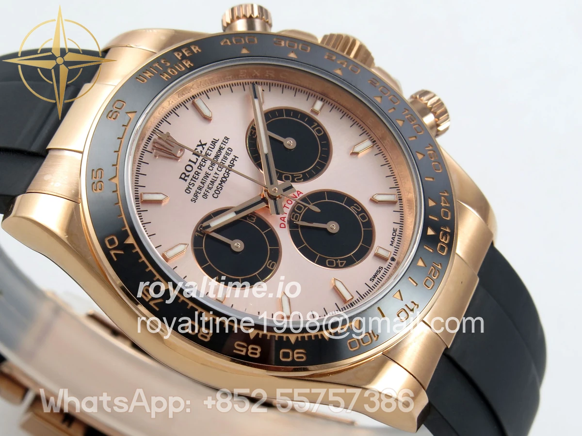 Rolex Daytona 126515 QF RG/Black Dial on Oysterflex Strap JH4131 V18 (Free Sprung) Weighted 157g - Image 6