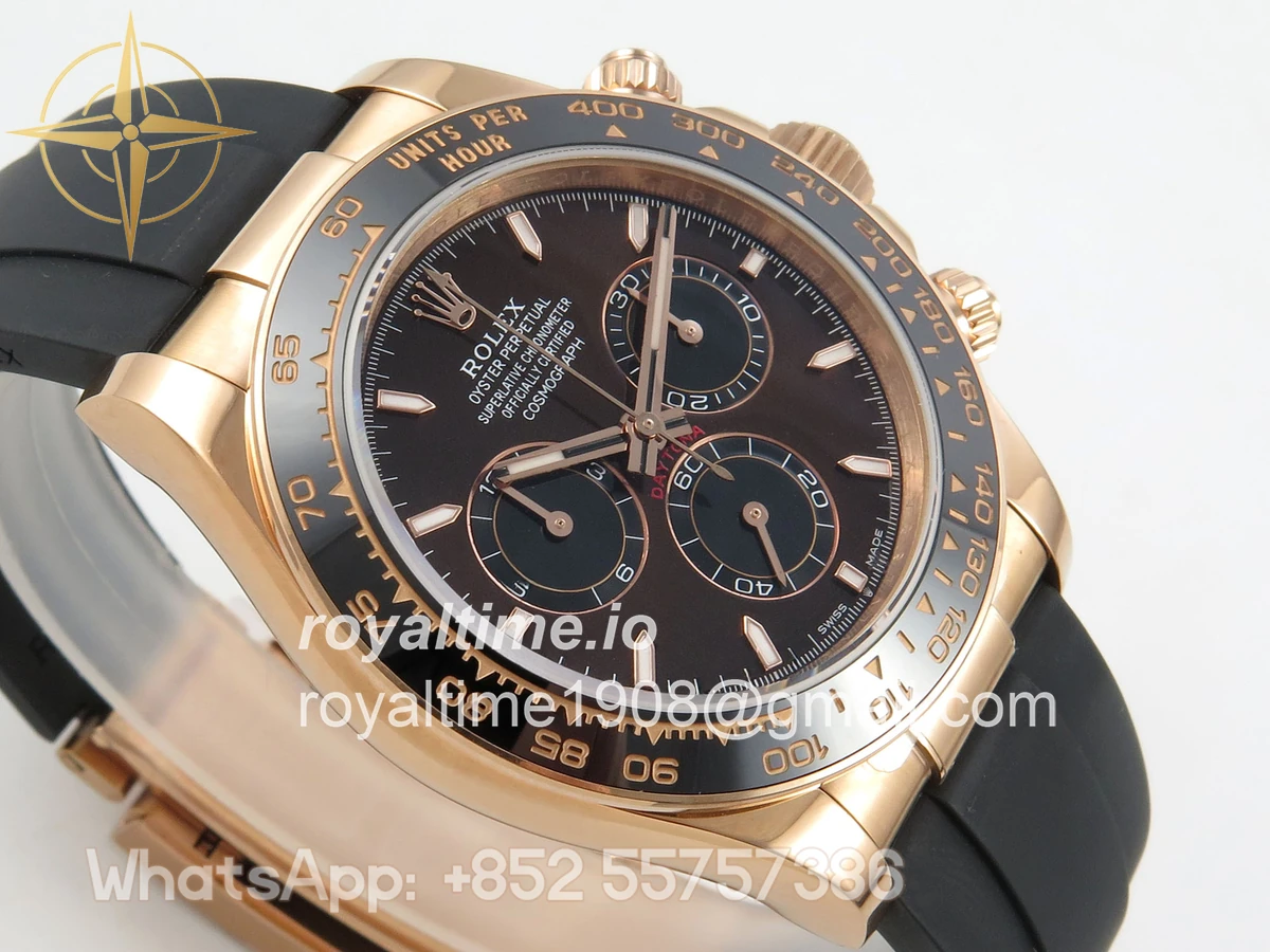 Rolex Daytona 126515 RG 3CF Chocolate Dial on Oysterflex Strap DD4131 (Gain Weight) - Image 6