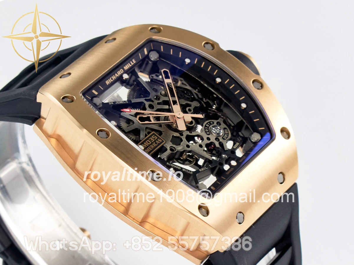 Richard Mille RM035-02 RG SONIC Skeleton Dial on Black Rubber Strap RMUL1 - Image 6