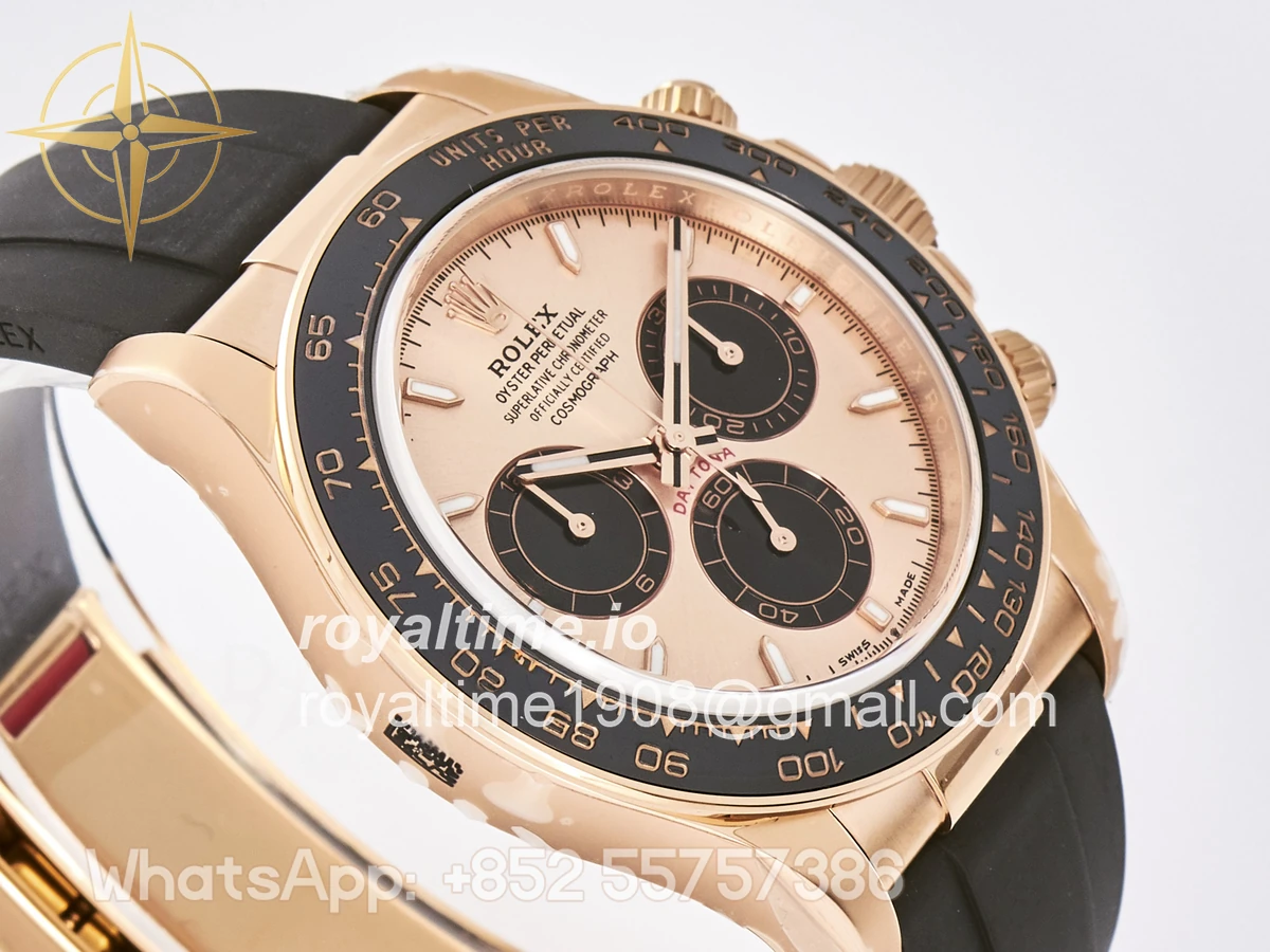 Rolex Daytona 126515 TMF RG/Black Dial on Oysterflex Strap DD4131 - Image 6