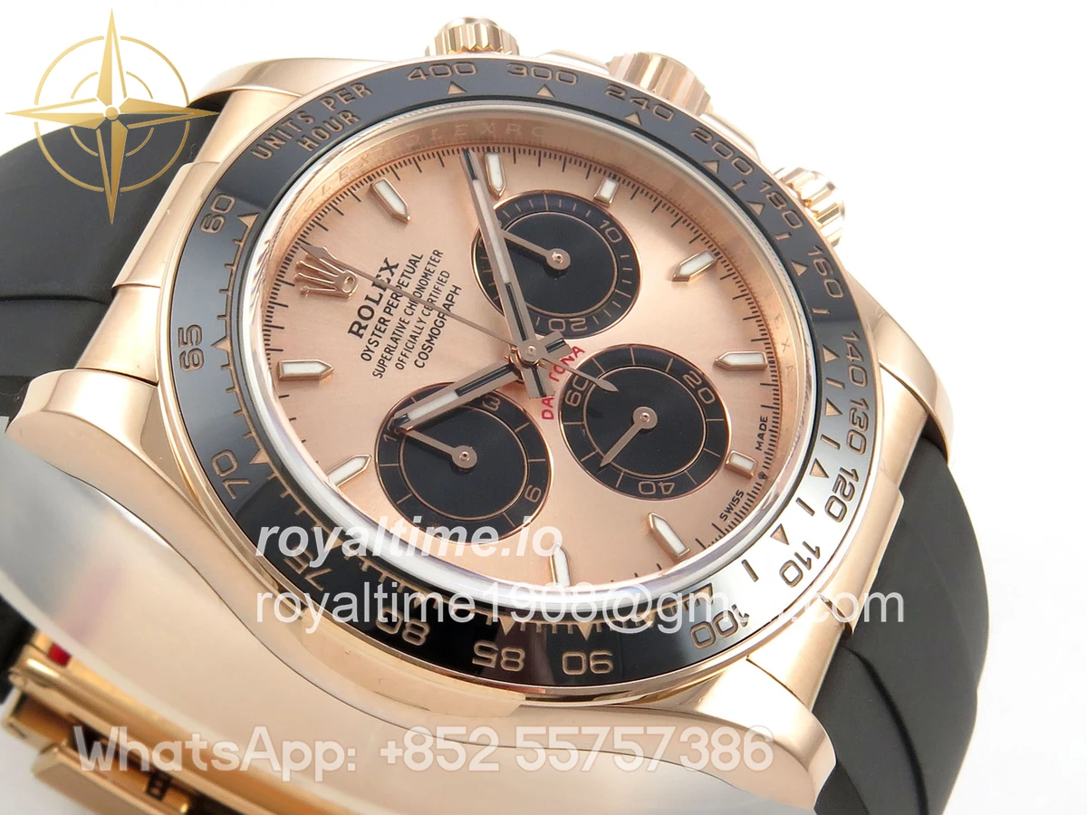 Rolex Daytona 126515 TMF RG/Black Dial on Oysterflex Strap DD4131(162g) - Image 6
