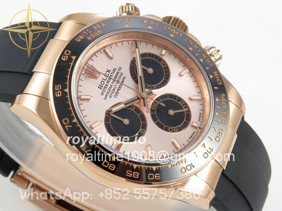 Rolex Daytona 126515 UFO RG/Black Dial on Oysterflex Strap UF4131 - Image 6