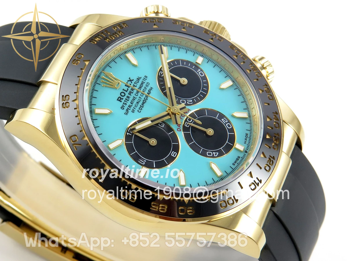 Rolex Daytona 126518 AVF Tiffany Blue Dial on Oysterflex Strap DD4131 (Mod) - Image 6