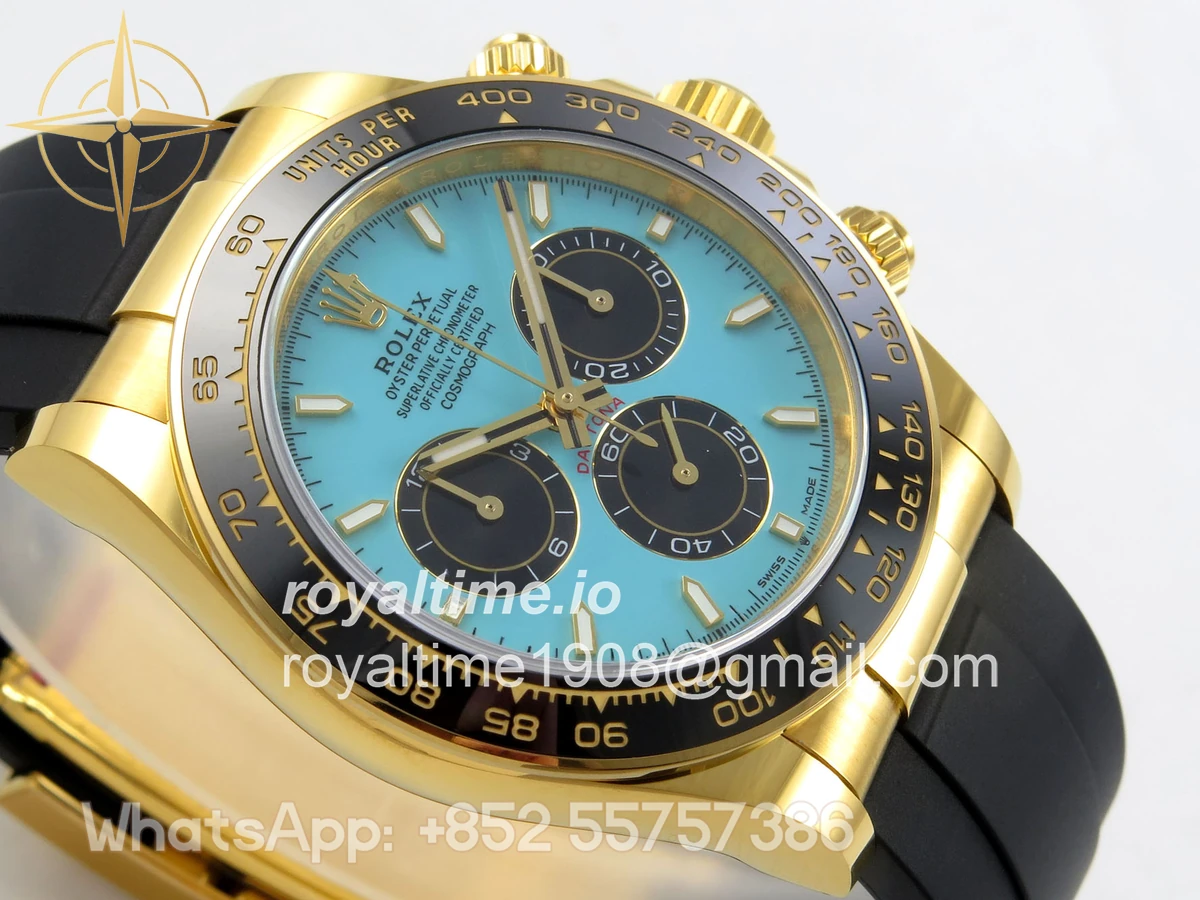 Rolex Daytona 126518 BTF Tiffany Dial on Oysterflex Strap DD4131 (Weighted) 162g - Image 6