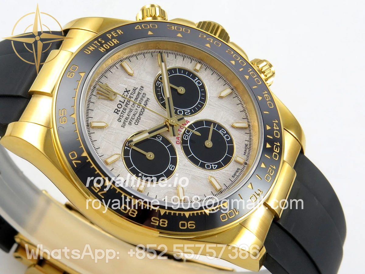 Rolex Daytona 126518 QF Meteorite Dial on Oysterflex Strap JH4131 V18 (Free Sprung) Weighted 157g - Image 6