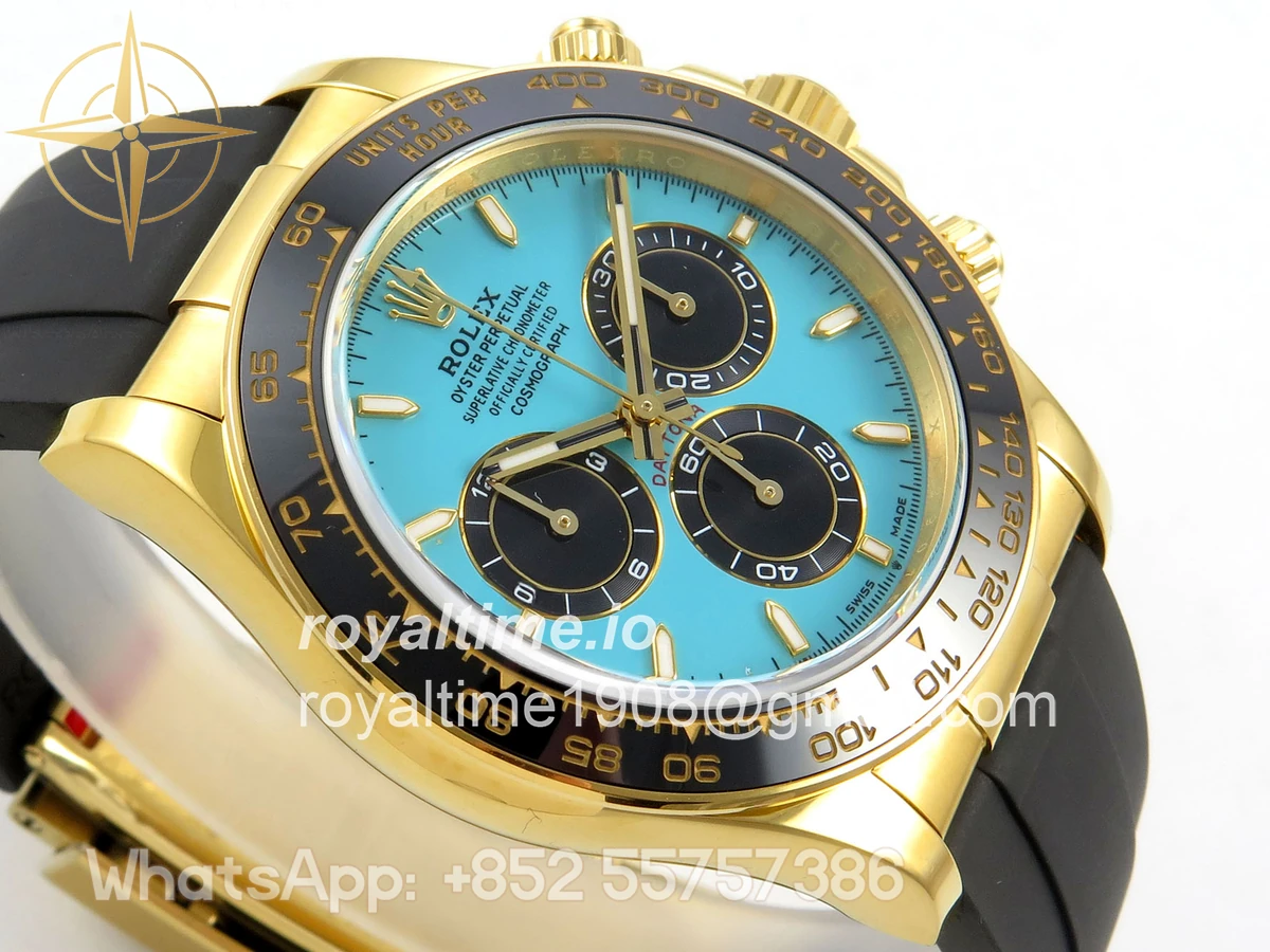 Rolex Daytona 126518 TMF Tiffany Blue Dial on Oysterflex Strap DD4131(162g) - Image 6