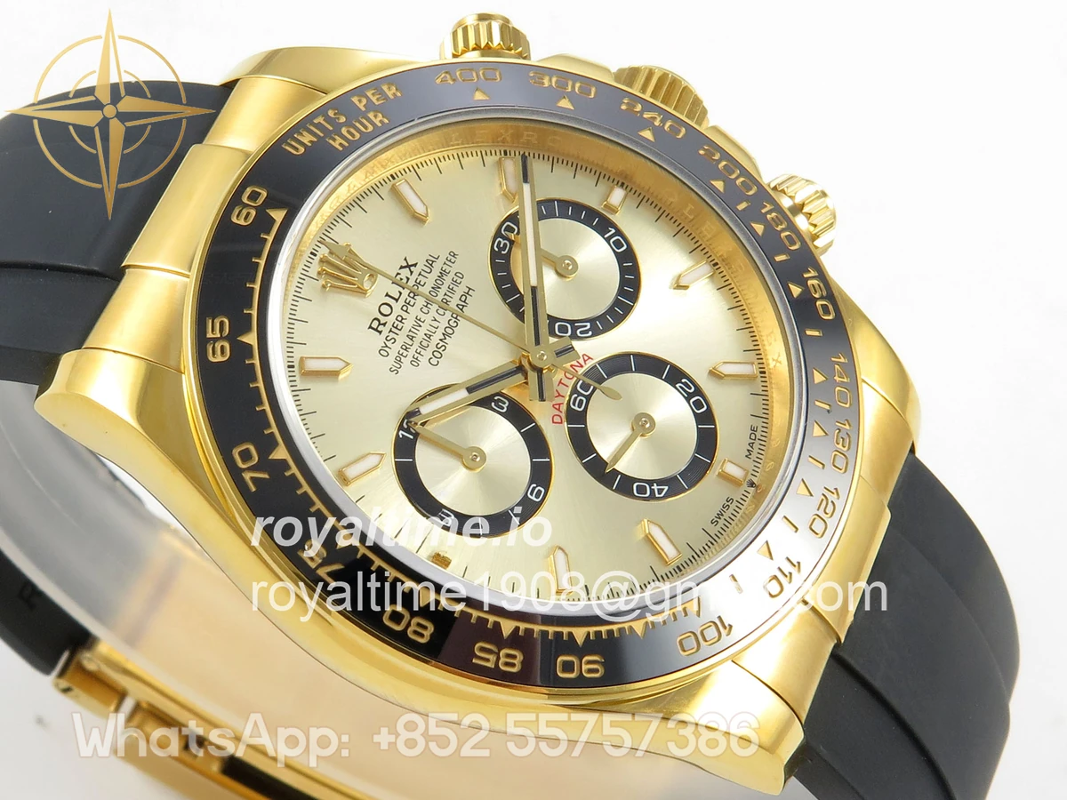 Rolex Daytona 126518 UFO YG Stick Dial on Oysterflex Strap UF4131 - Image 6