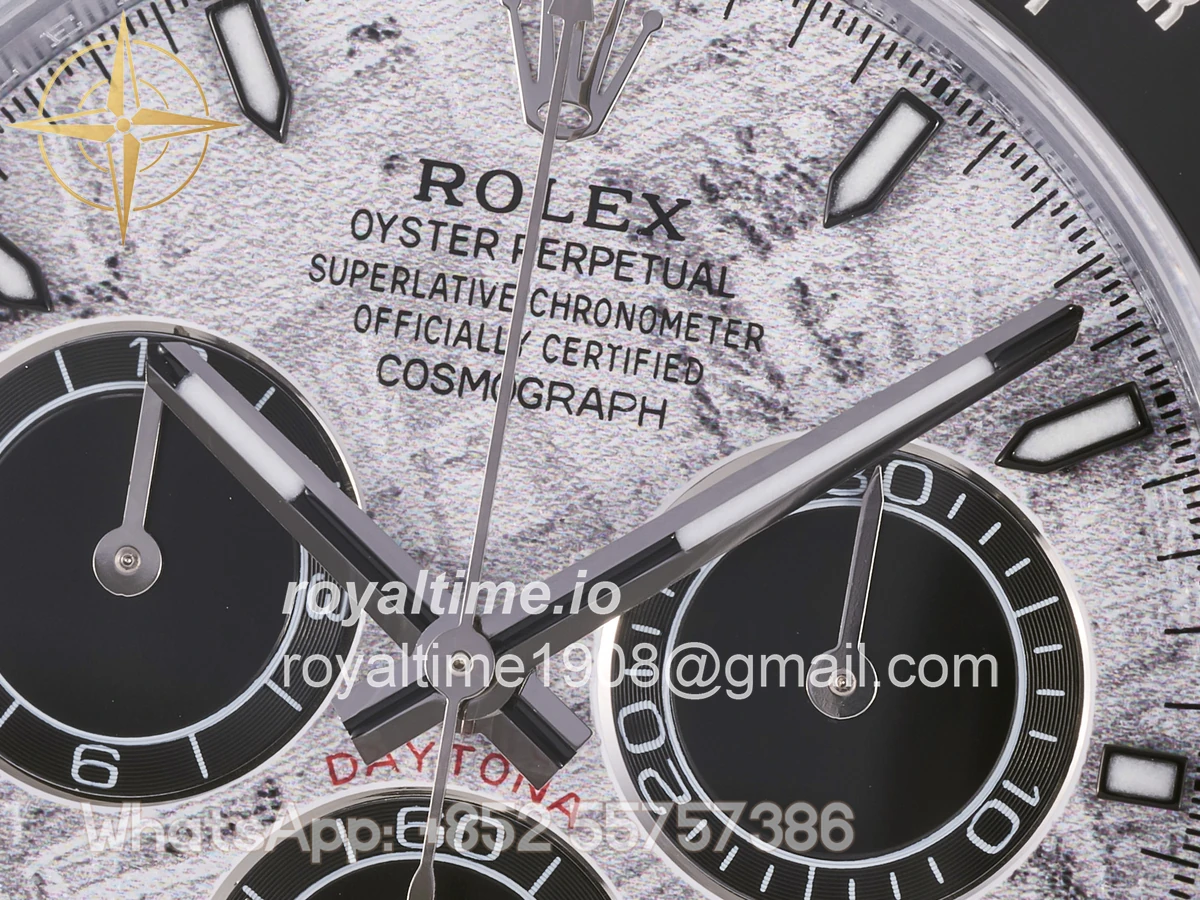 Rolex Daytona 126519 3BF Real Meteorite Dial Sticks Markers on Oysterflex Strap Weighted 160g - Image 6