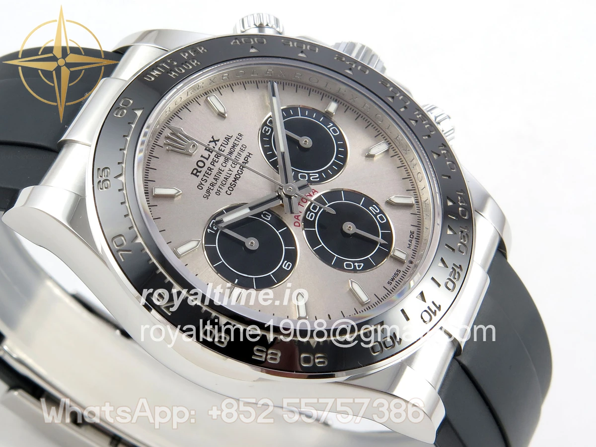 Rolex Daytona 126519 AVF Gray/Black Dial on Oysterflex Strap DD4131 (Mod) - Image 6