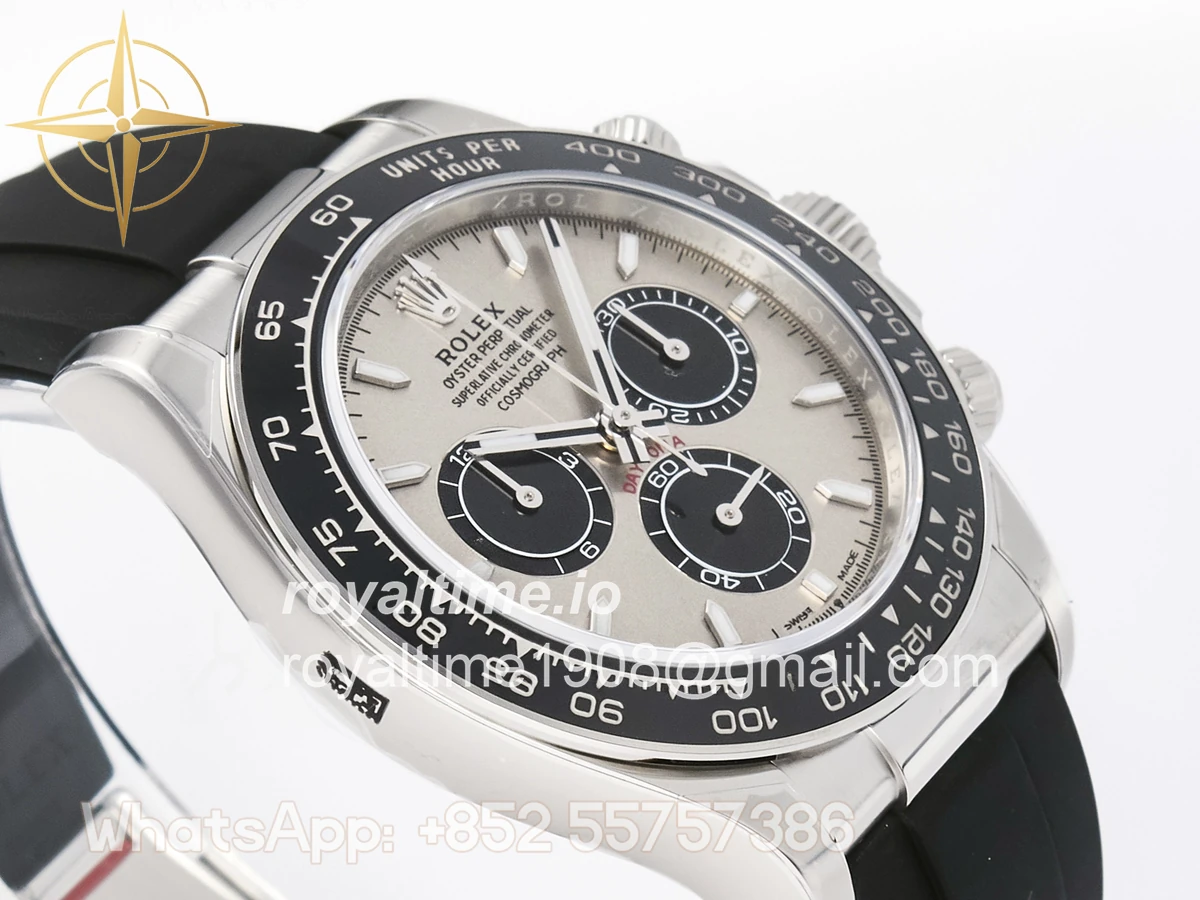 Rolex Daytona 126519 SS Clean Plus 904L Steel Gray/Black Dial on Oysterflex Strap DD4131 - Image 6