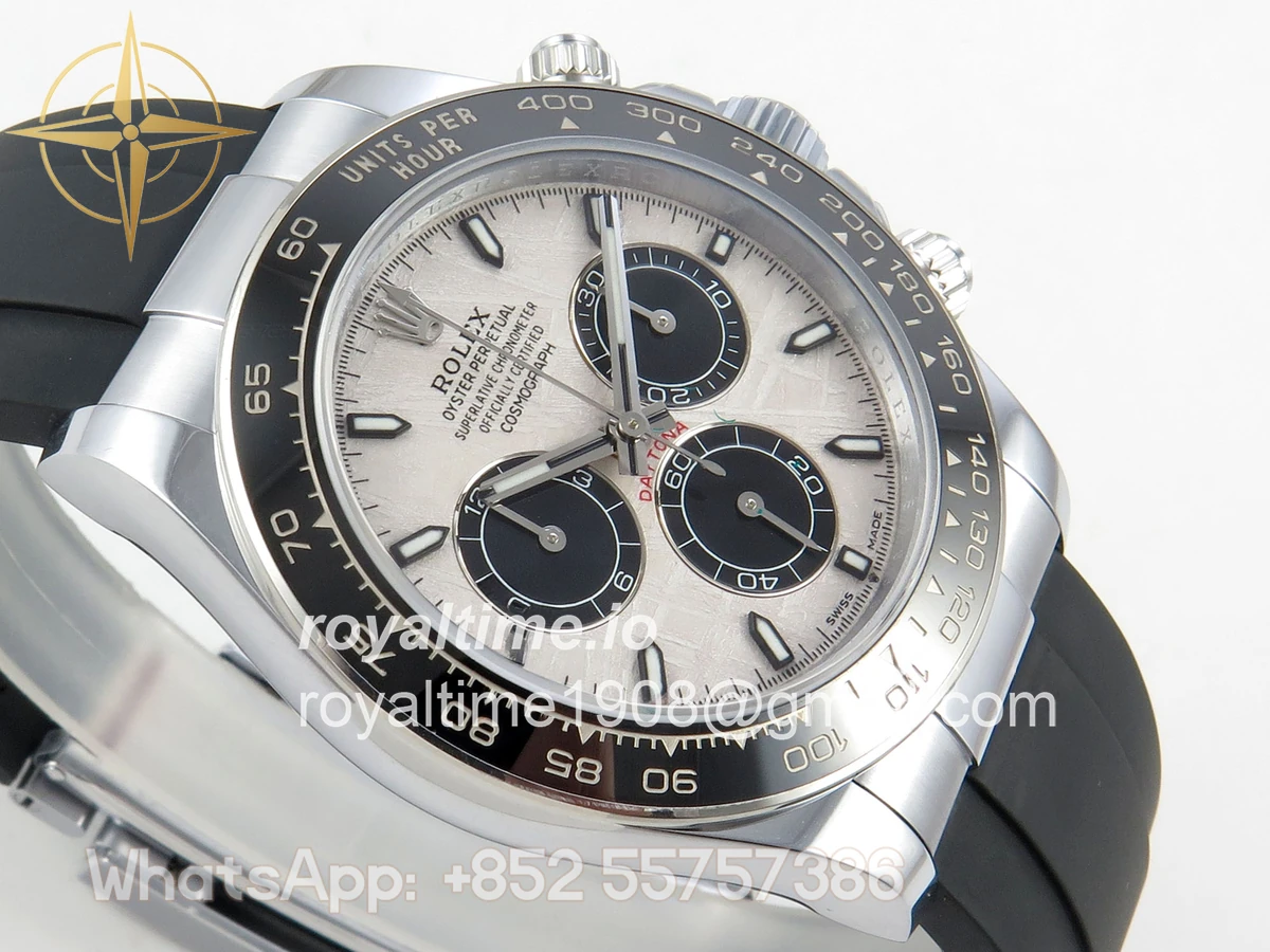 Rolex Daytona 126519 SS UFO 11:1 904L Steel Meteorite Dial on SS Bracelet UF4131 (Free Sprung) - Image 6