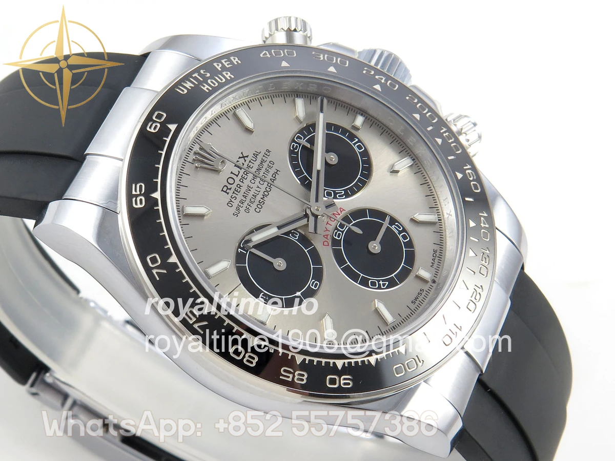 Rolex Daytona 126519 SS UFO 11:1 904L Steel Silver/Black Dial on SS Bracelet UF4131 (Free Sprung) - Image 6