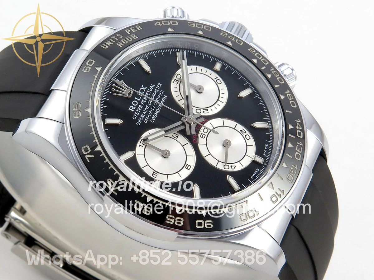 Rolex Daytona 126519 TMF Black/Silver Dial on Oysterflex Strap DD4131(162g) - Image 6