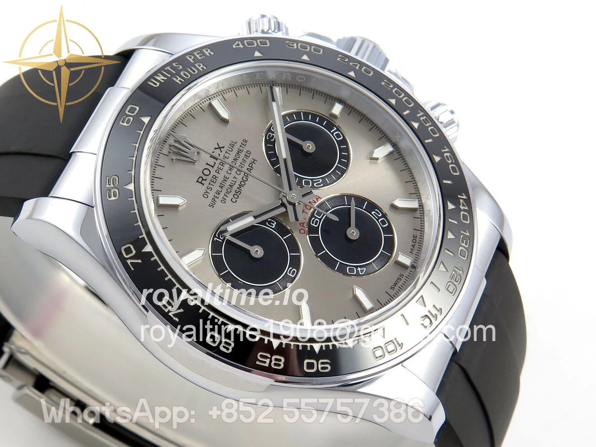 Rolex Daytona 126519 TMF Gray/Black Dial on Oysterflex Strap DD4131(162g) - Image 6