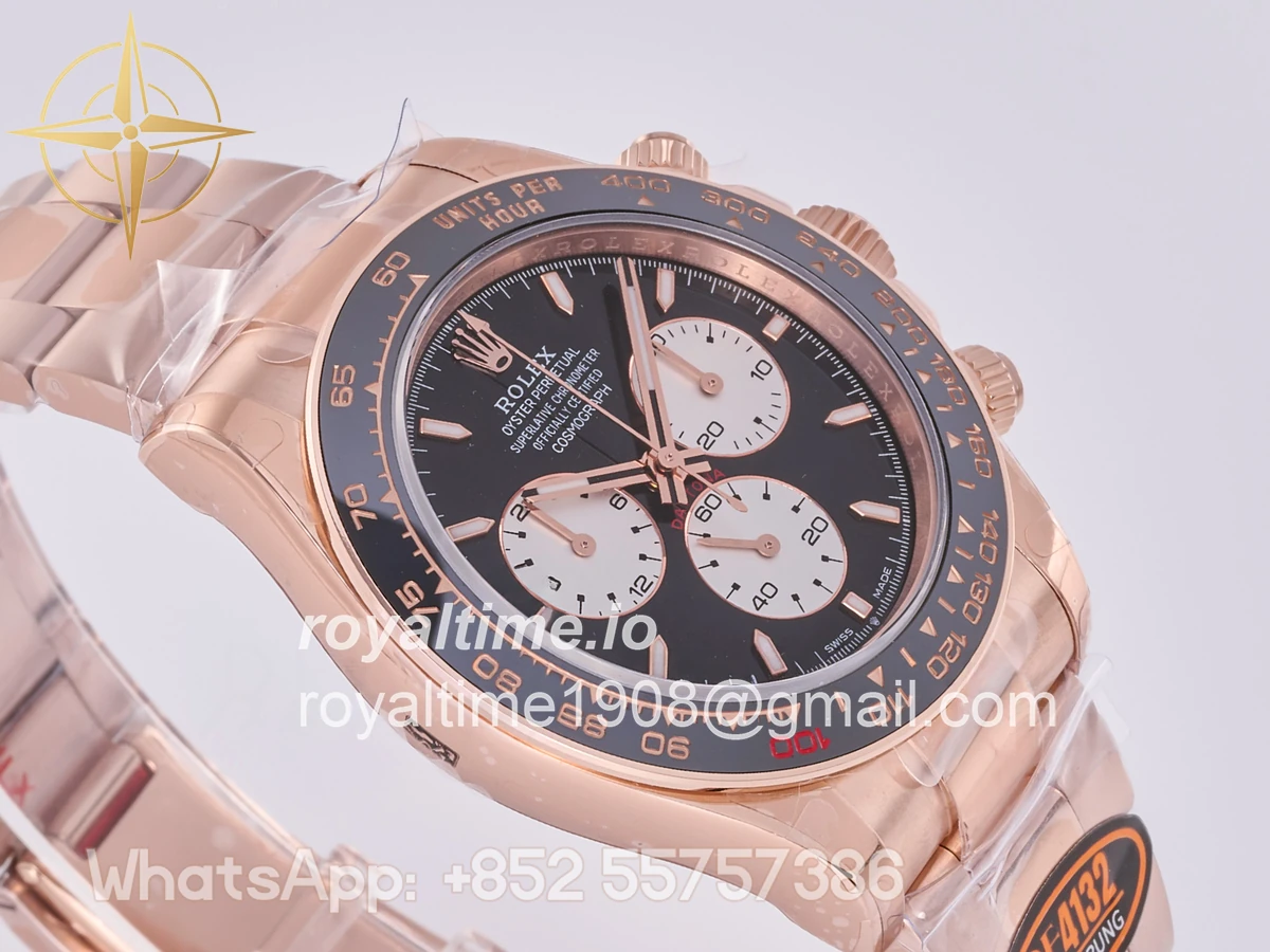Rolex Daytona 126525 LN Le Mans QF on RG Bracelet JH4132 Free Sprung (Weighted) 175g - Image 6