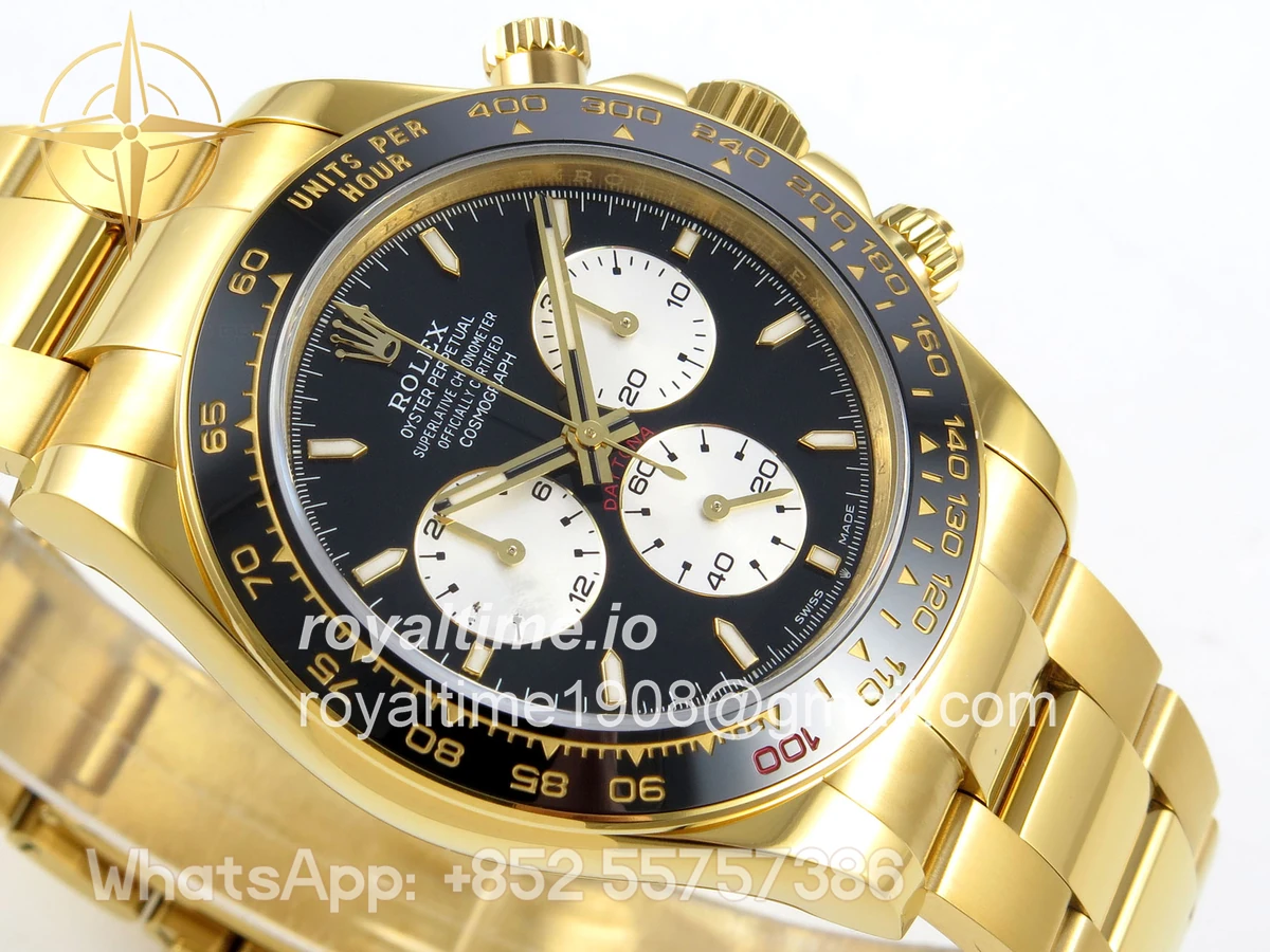 Rolex Daytona 126528 LN Le Mans QF on YG Bracelet JH4132 (Free Sprung) Weighted 175g - Image 6