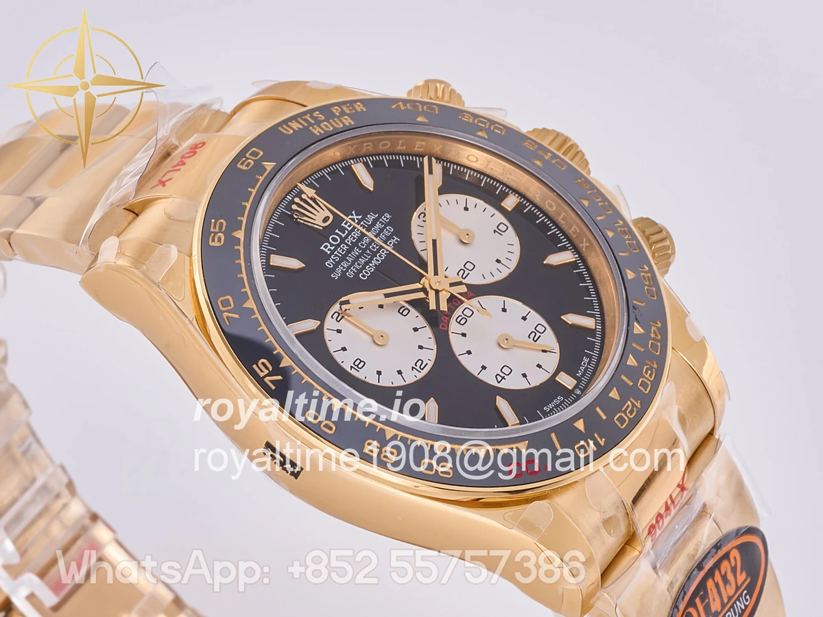Rolex Daytona 126528 LN Le Mans QF on YG Bracelet JH4132 Free Sprung (Weighted) 175g - Image 6