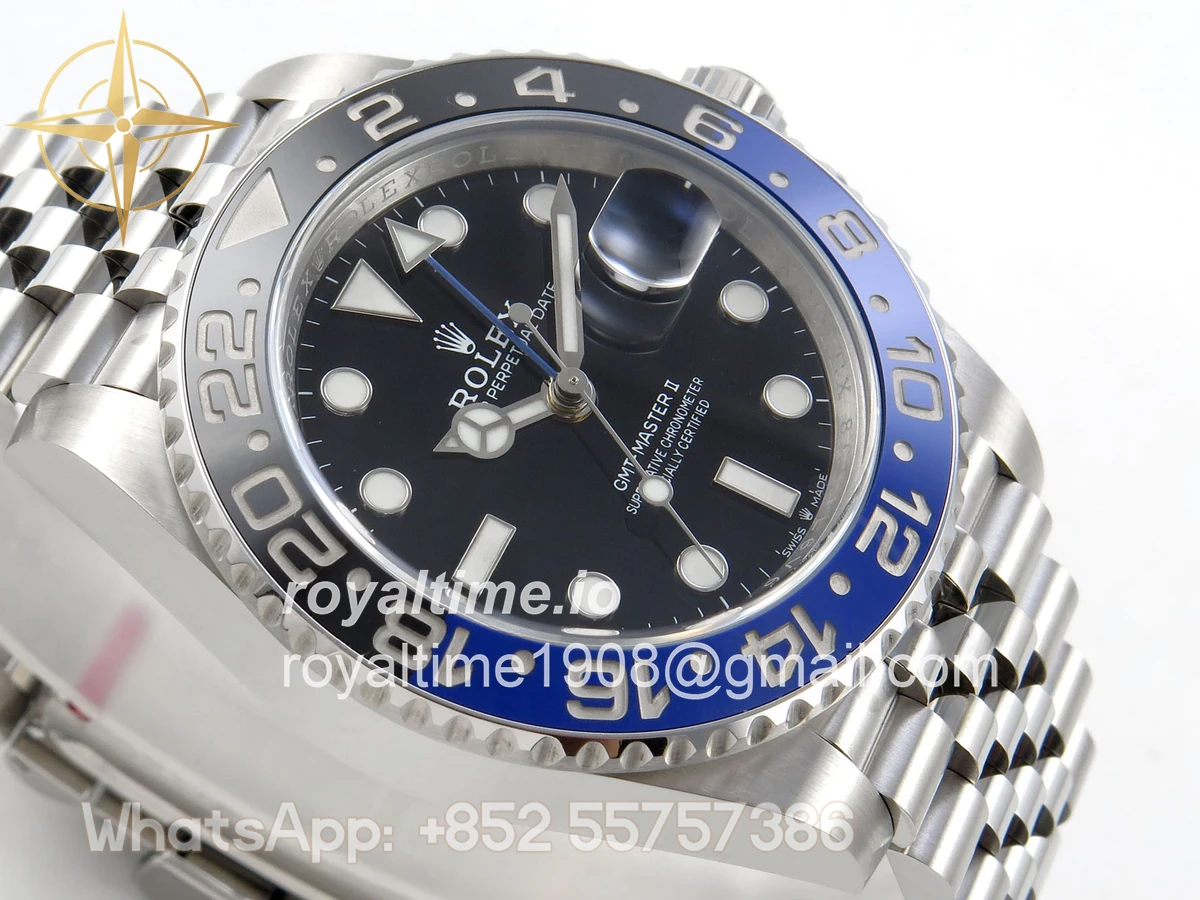 Rolex GMT-Master II 126710 BLNR ERF Black Stick Dial on Jubilee Bracelet JH3235 (Free Sprung) - Image 6