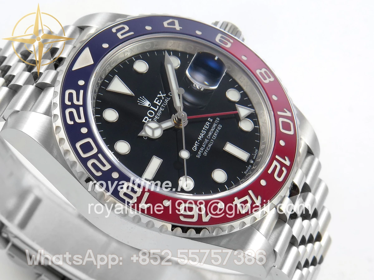 Rolex GMT-Master II 126710 BLRO 904L SS VF Black Dial On Jubilee Bracelet DD3285 CHS - Image 6
