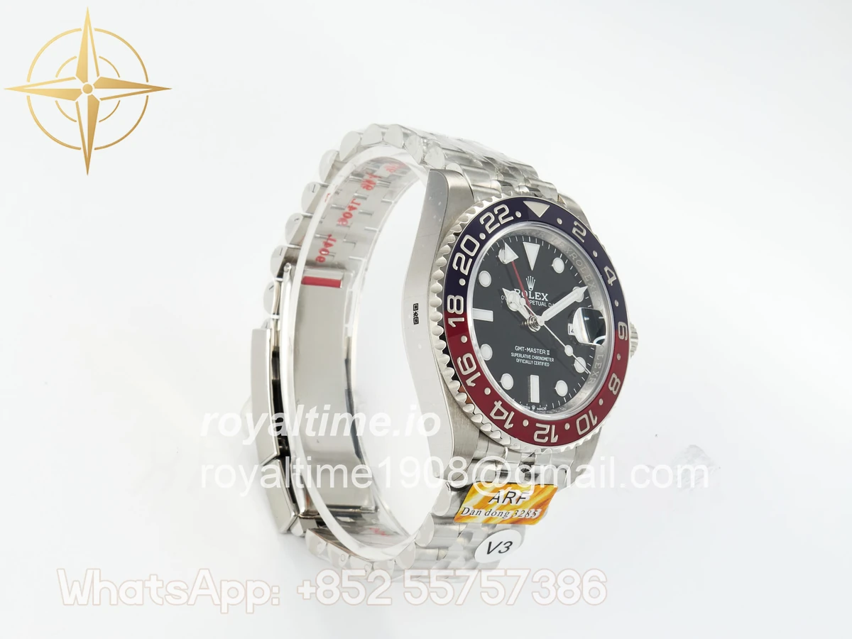Rolex GMT-Master II 126710 Blue/Red Ceramic ARF on Jubilee Bracelet DD3285 CHS V3 - Image 6