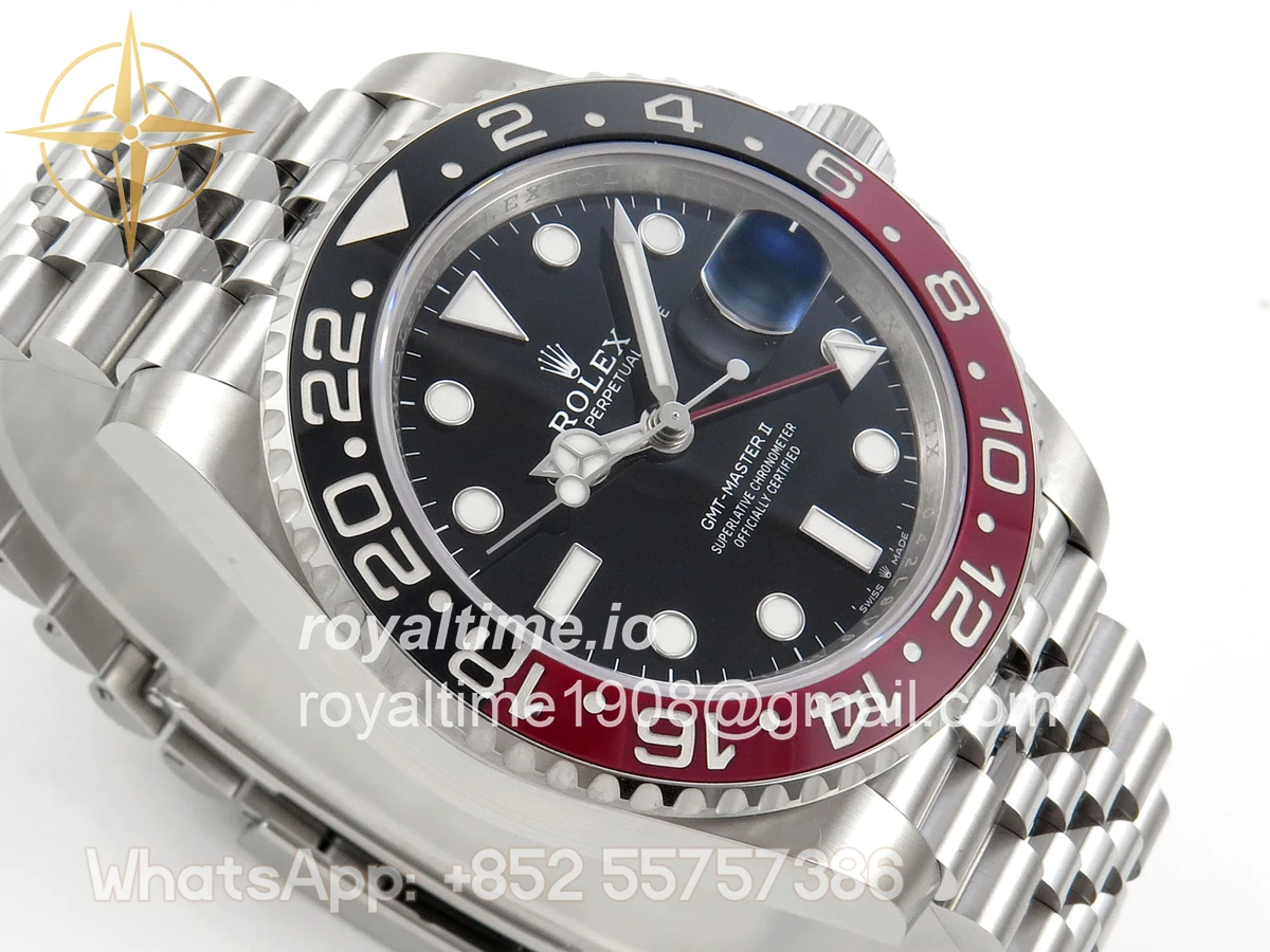 Rolex GMT-Master II 126710 Coke 904L Steel SCF Black Dial on Jubilee Bracelet SH3285 CHS - Image 6