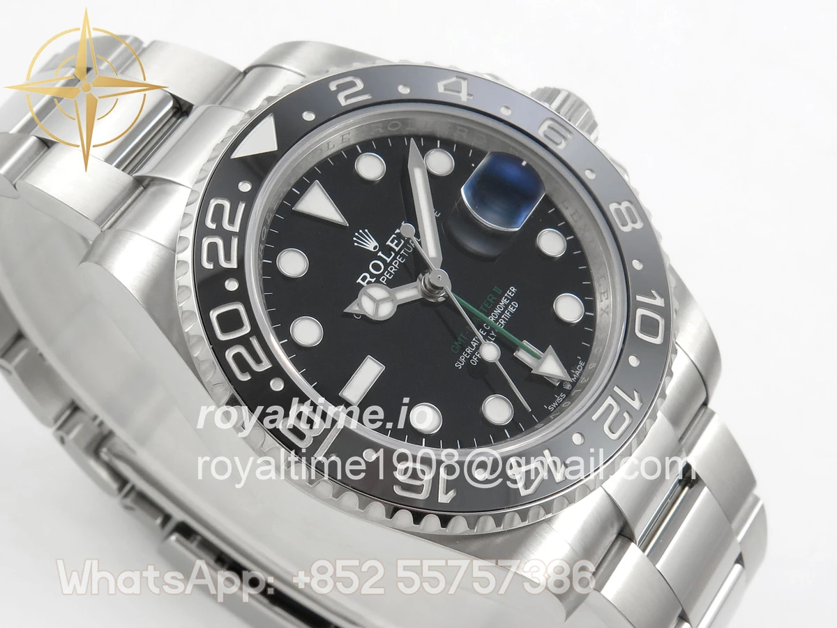 Rolex GMT-Master II 126710 GRNR 904L Steel SCF Black Dial on Oyster Bracelet SH3285 CHS - Image 6