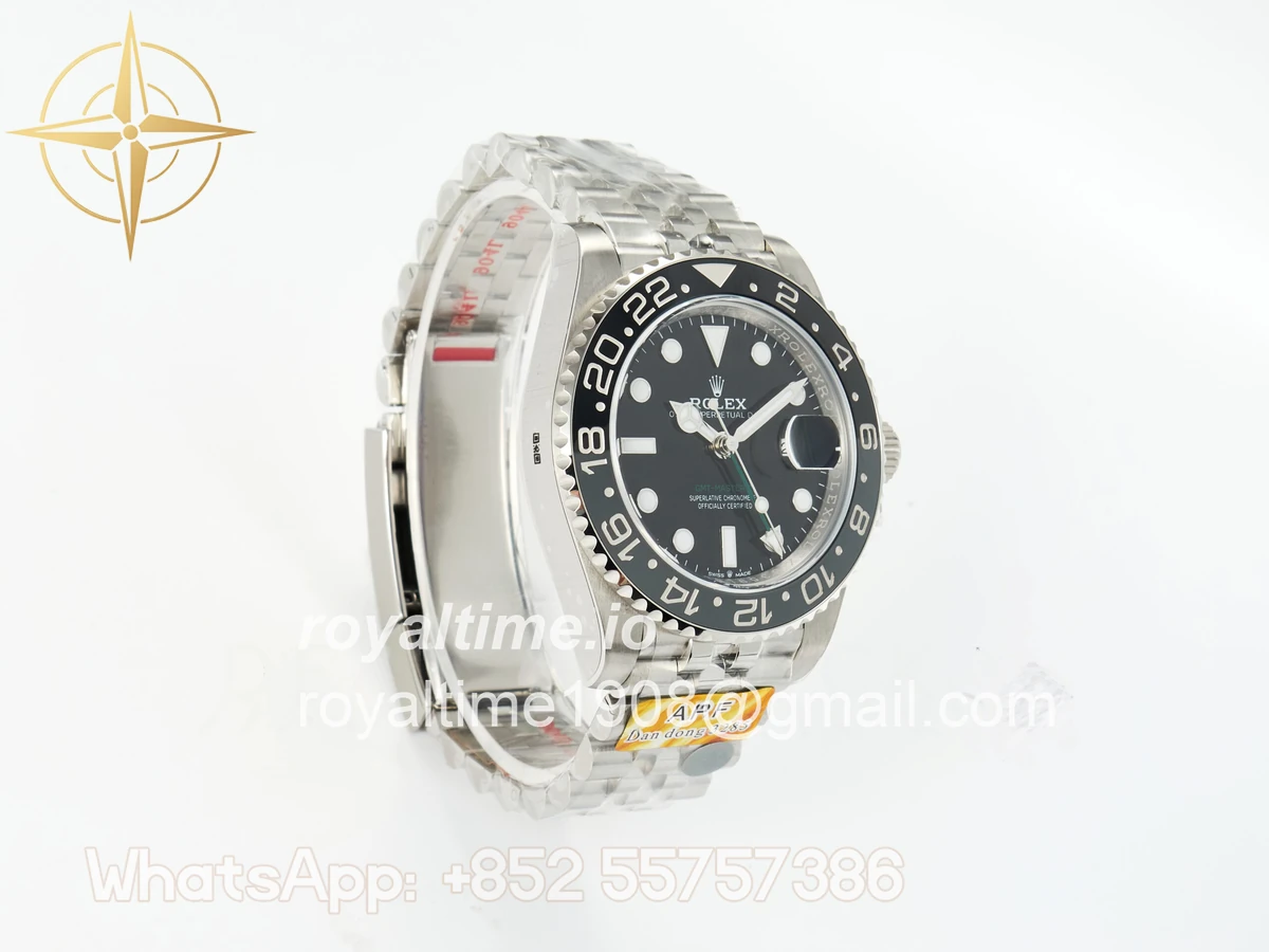 Rolex GMT-Master II 126710 GRNR Black/Gray Ceramic ARF on Jubilee Bracelet DD3285 CHS V3 - Image 6