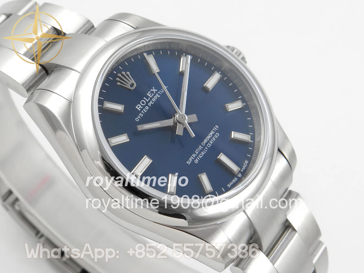 Rolex Oyster Perpetual 31mm 277200 DIWF Deep Blue Dial on SS Bracelet A2232 - Image 6