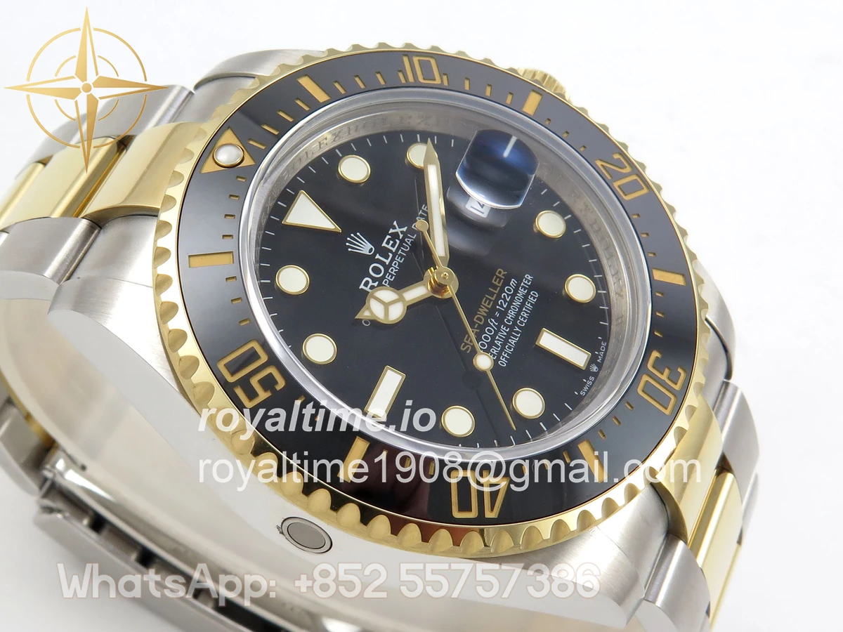 Rolex Sea-Dweller 126603 QF Black Dial on SS/YG Bracelet QF3235 - Image 6