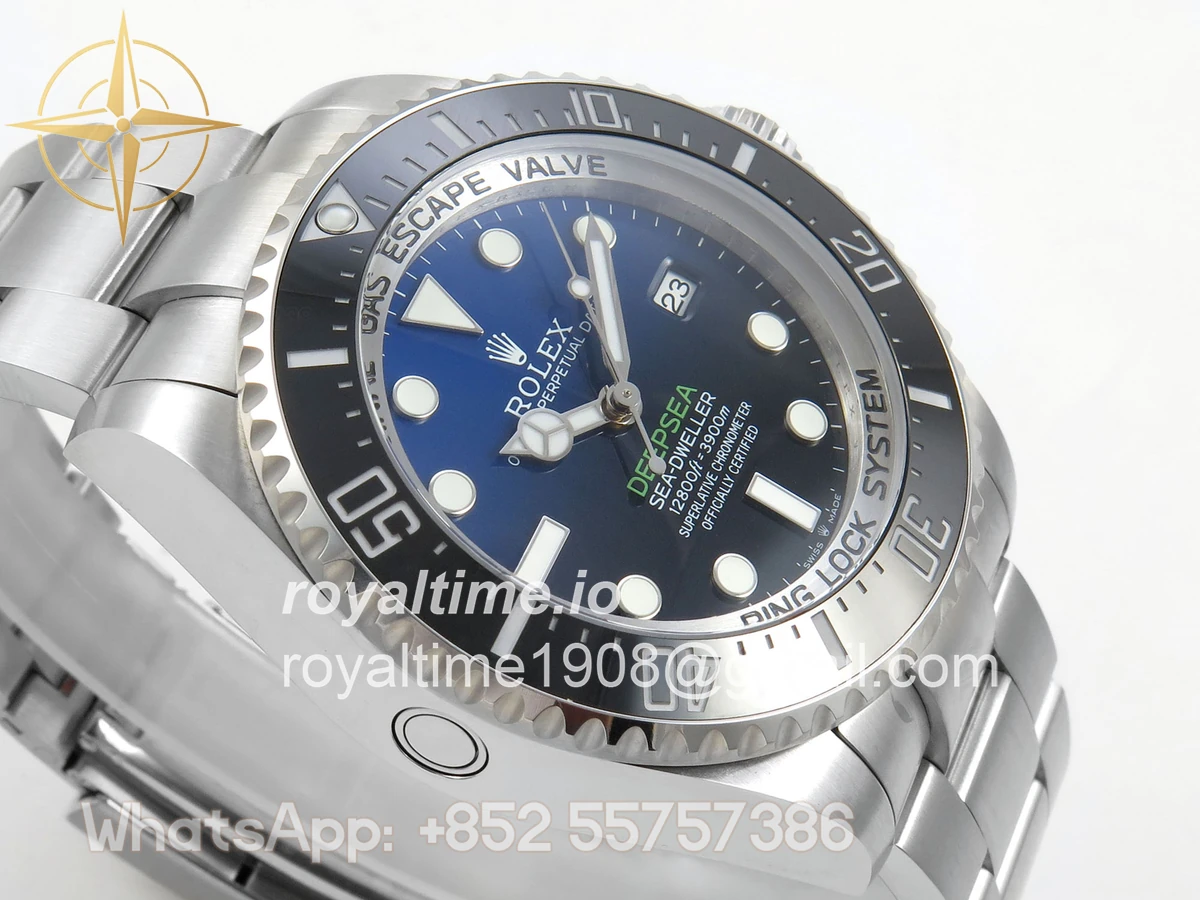 Rolex Sea-Dweller DEEPSEA 126660 “D-BLUE” QF 904L SS Case and Bracelet QF3235 - Image 6