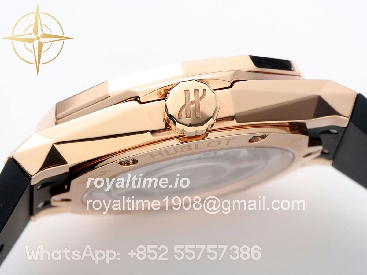 Hublot Classic Fusion Orlinski King Gold Alternative Pave 40mm Black Dial - Image 6