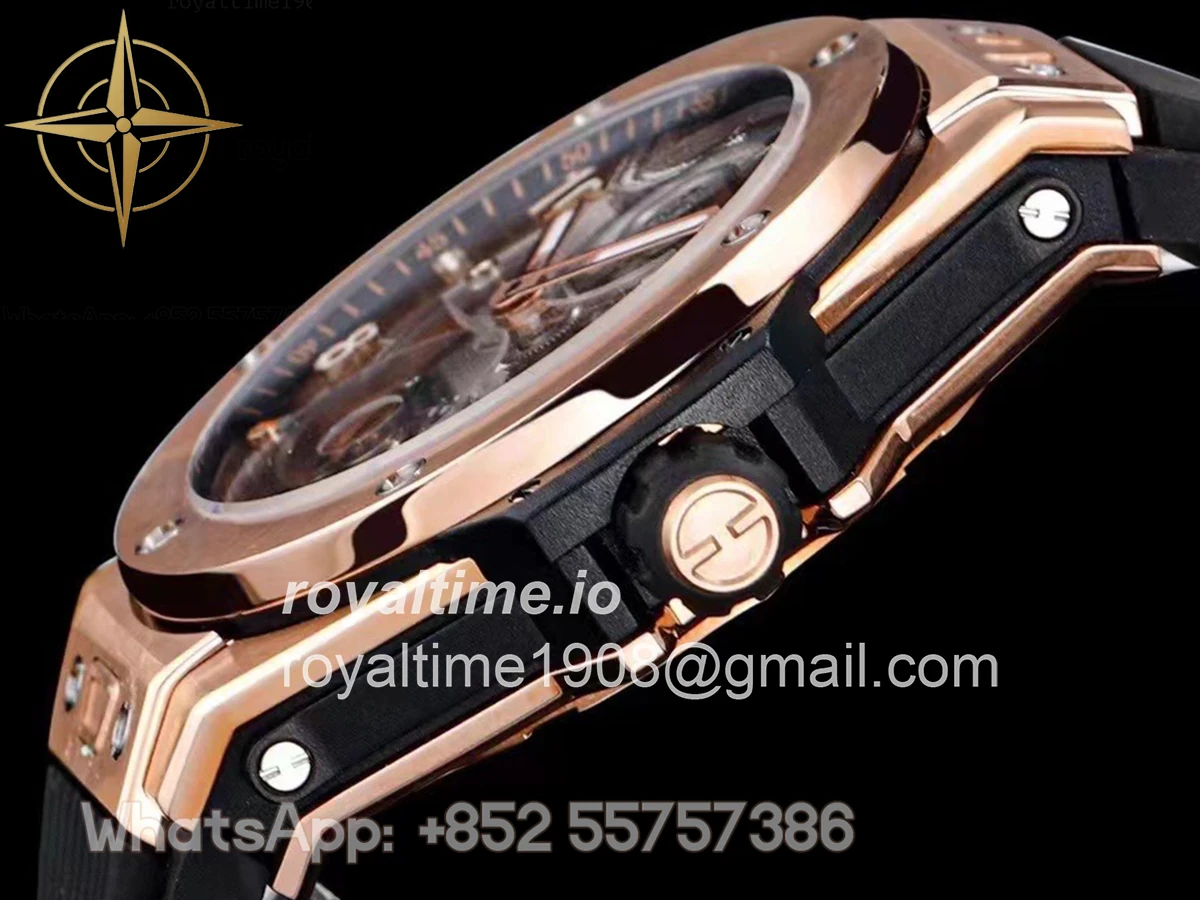 Hublot Classic Fusion Tourbillon 45mm Skeleton Dial in Rose Gold - Image 6